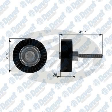 GATES T38054 Alternator Gergi Rulmani A1 1.4 A3 1.4 1.6 03-->